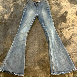 Rock & Roll Women's Medium Wash Flare Leg Jeans